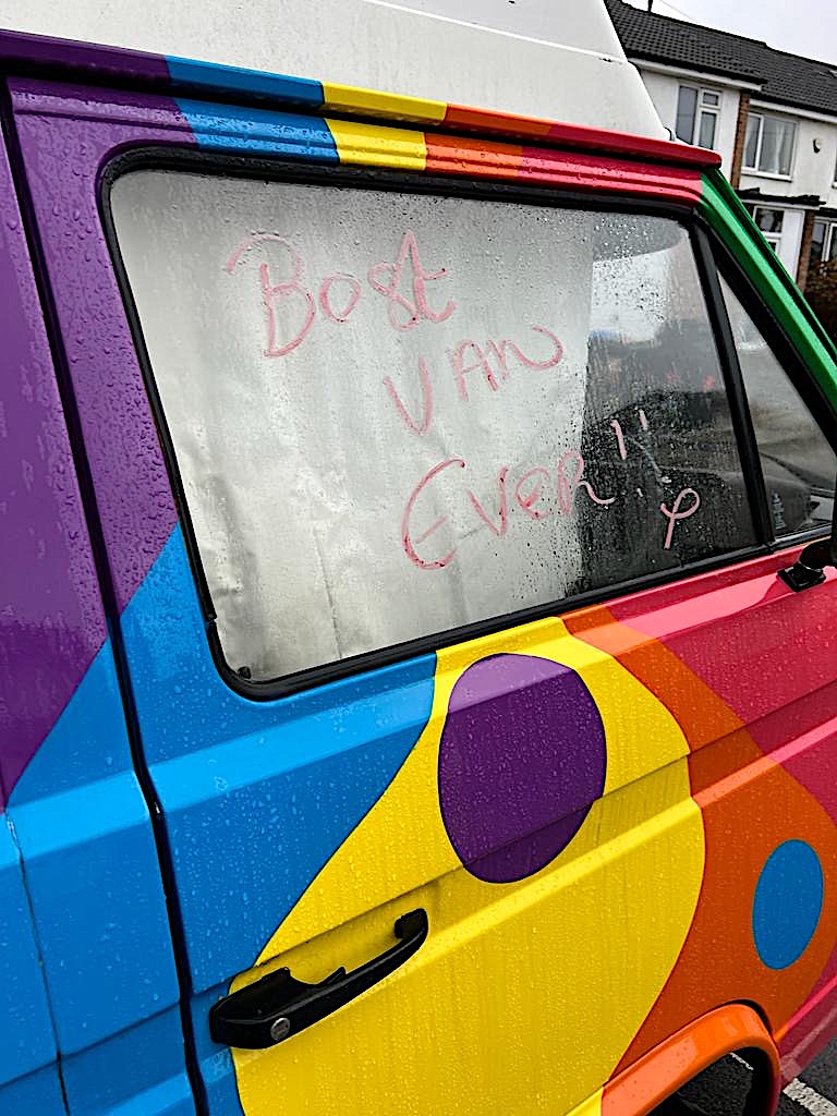 VW Campervan psychedelic paintwork