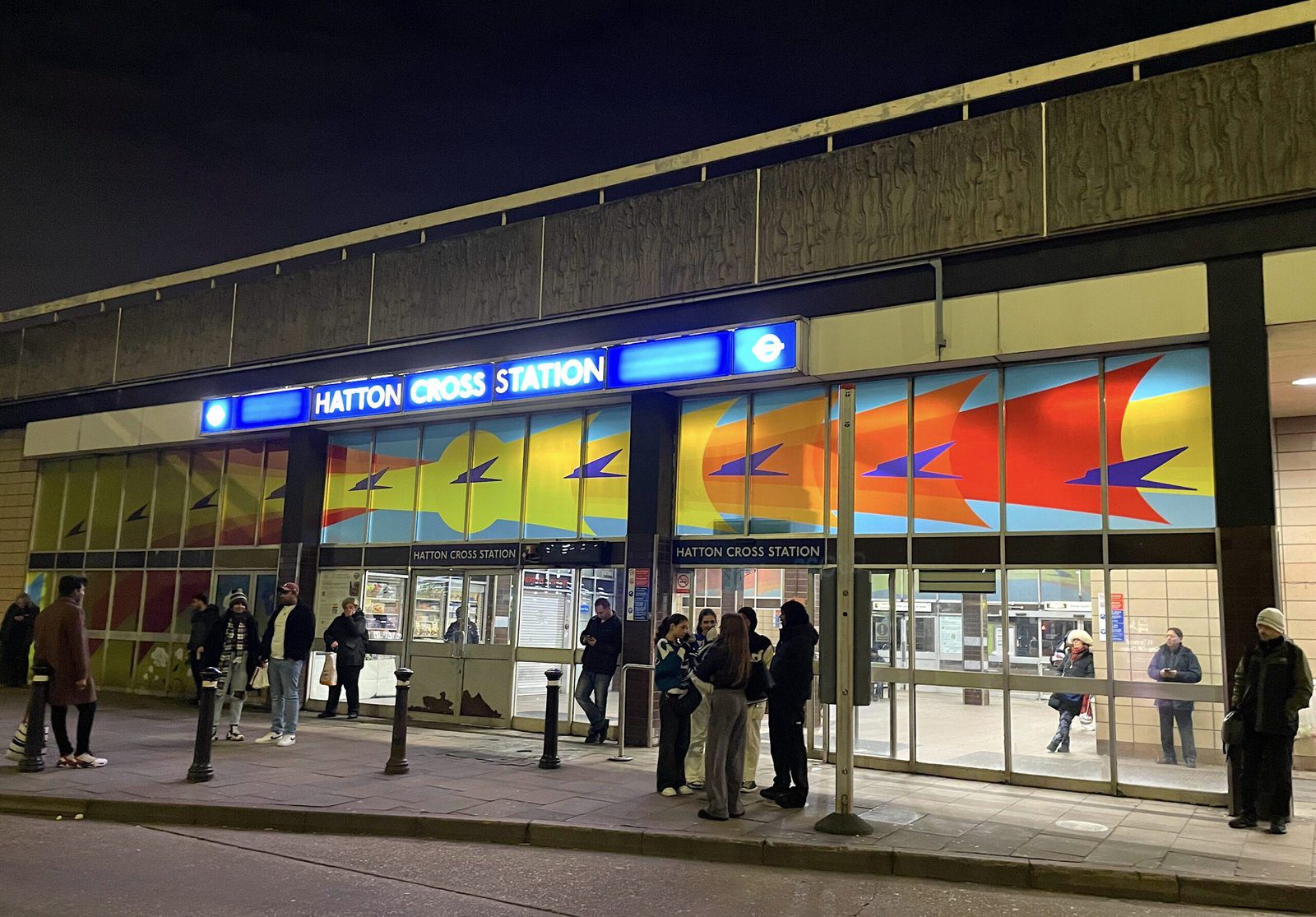 Window Artwork at Hatton Cross Station, London