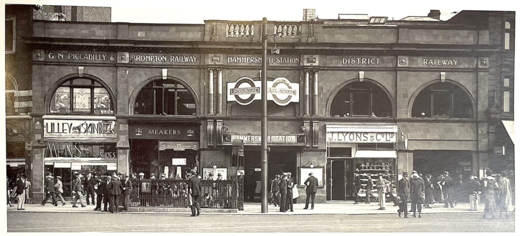 Hammersmith Station original facade 1874
